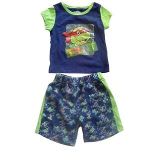 Shorts Set Nickelodeon Teenage Mutant Ninja Turtles TMNT Outfit Set Size 4T